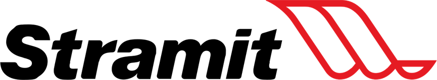 Stramit logo — Australian steel roofing, purlins and cladding used on Spartan Sheds buildings in Bundaberg
