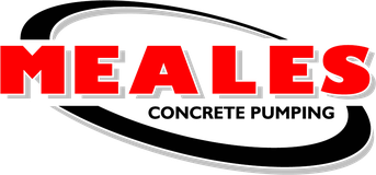 Meales Concrete Pumping logo — concrete pumping for shed slabs across Bundaberg and the Wide Bay