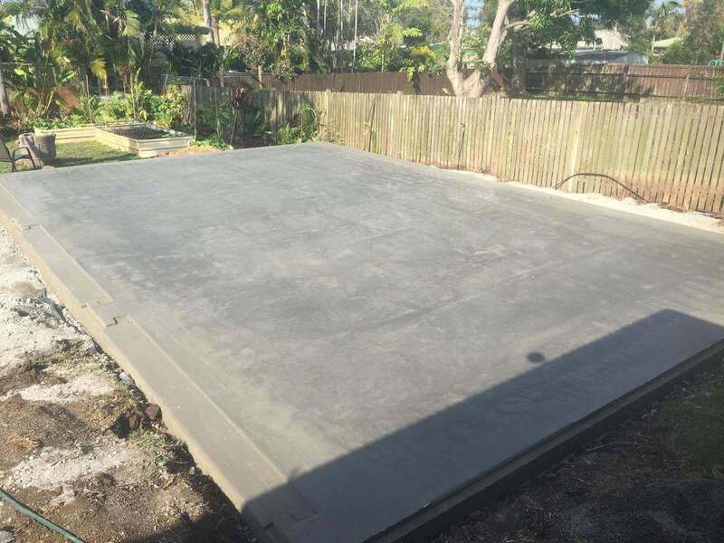 Shed Slab with Cast in Vermin Proofing